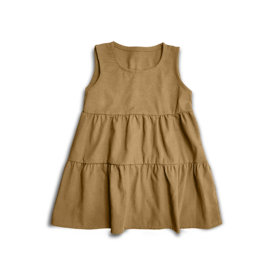 پیراهن دخترانه  مدل لینن کد 201888