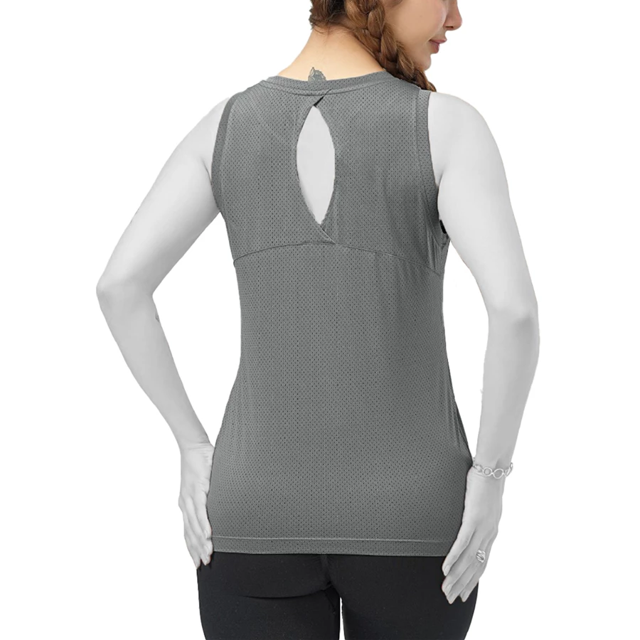 تاپ ورزشی زنانه مدل پشت اشکی کد 201973