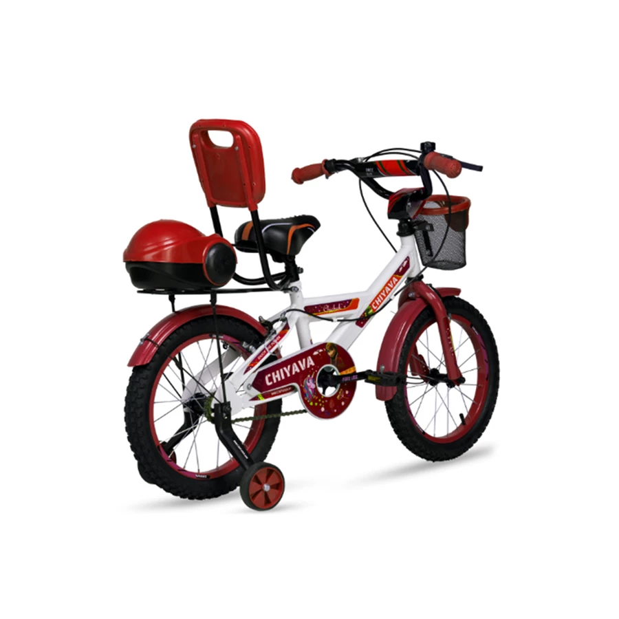 دوچرخه چیاوا مدل چیچک سایز طوقه 16 اینچ  رنگ سفید قرمز  کد 202067