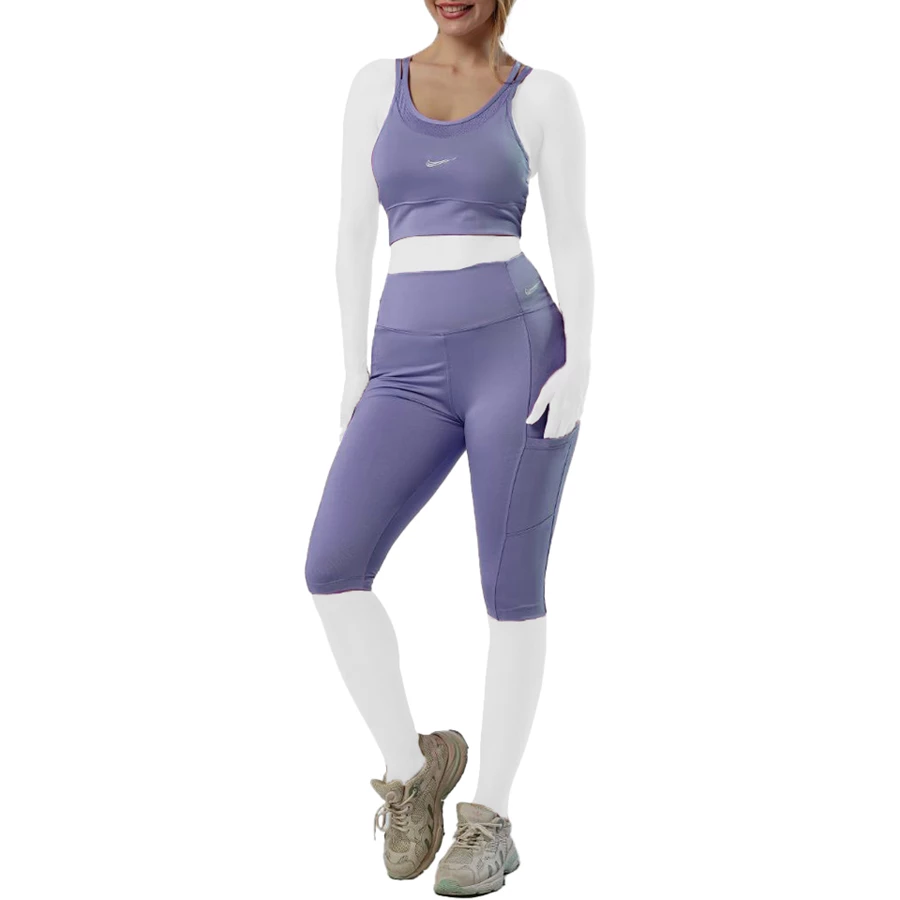 ست بایکر نیم تنه ورزشی زنانه کد 202211