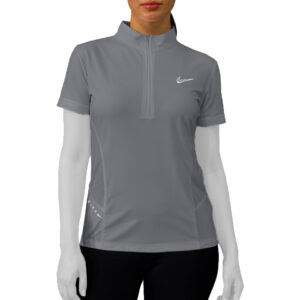 تيشرت نيم زيپ ورزشی زنانه مدل نایکی کد 202342