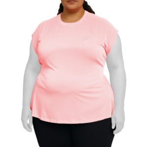 تيشرت سايز بزرگ ورزشی زنانه مدل پشت چاکدار کد 202345