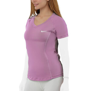 تیشرت ورزشی زنانه مدل یقه هفت طرح مغزی دوزی کد 202362