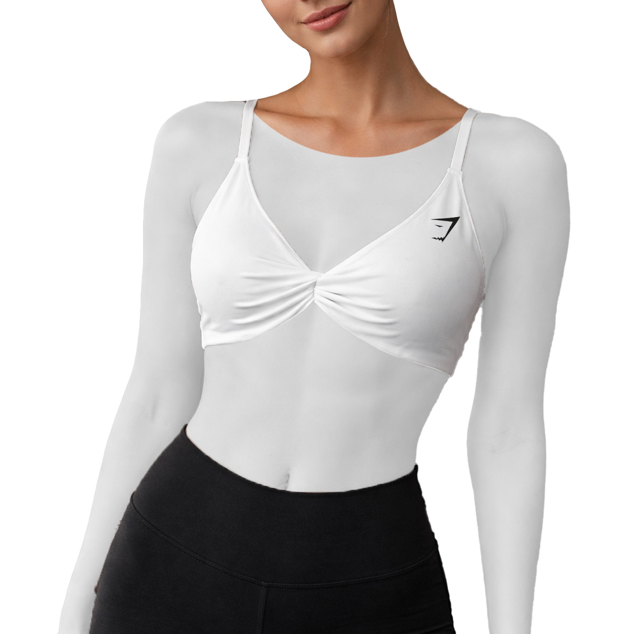 نيم تنه ورزشی گره ای جيم شارک  gymshark کد 202358